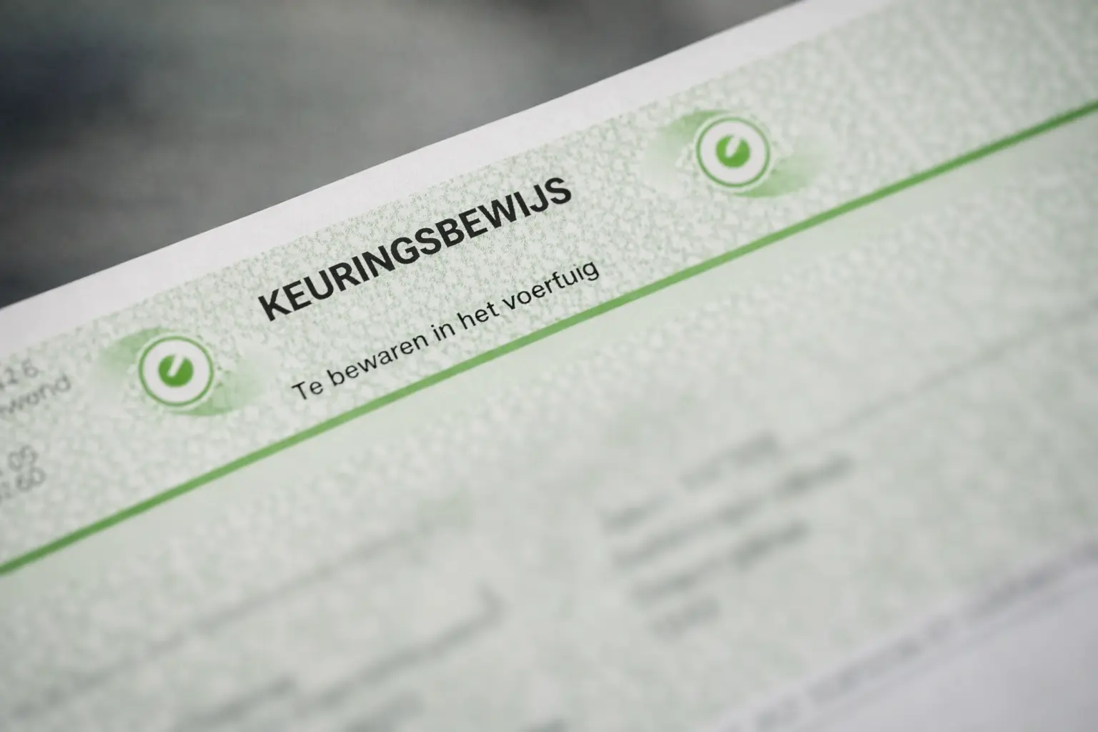 Keuring voor verkoop service